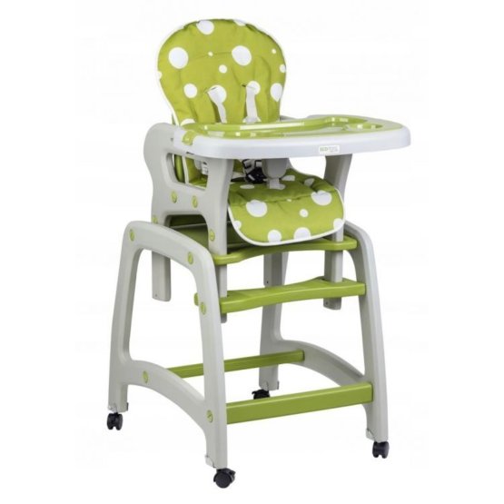 Children dining small chair 3v1 - green