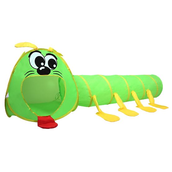 2-in-1 Caterpillar Children's Play Tent + Tunnel
