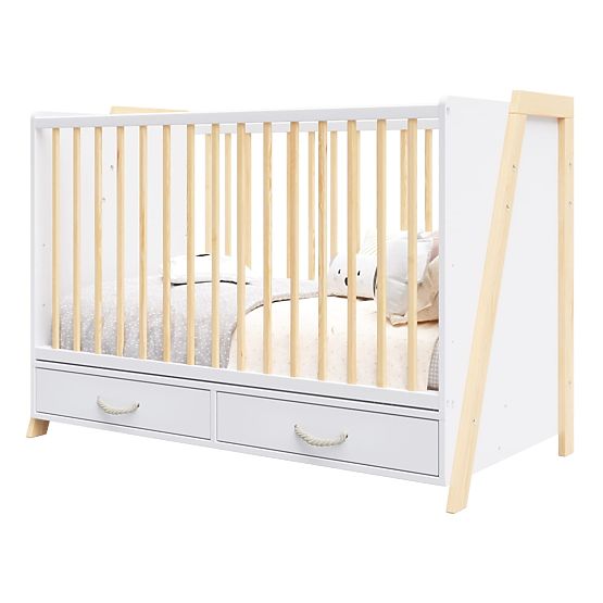 2-in-1 Crib and Desk CONE 120x60 - SCANDI
