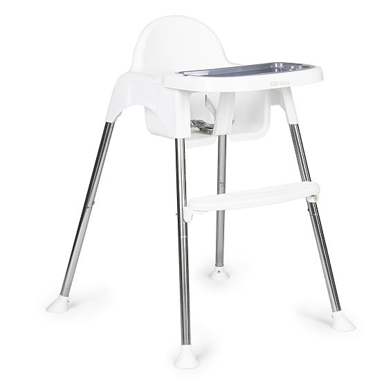 2-in-1 High Chair with Tray and Straps ECOTOYS