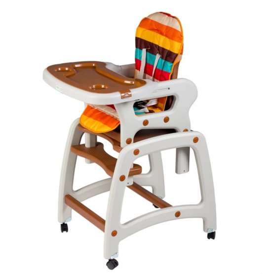 Small dining chair for children 3in1 - brown