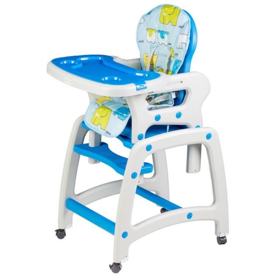 Children dining small chair 3v1 - blue