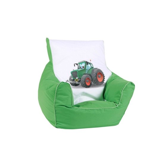 Children sitting bag Tractor - green