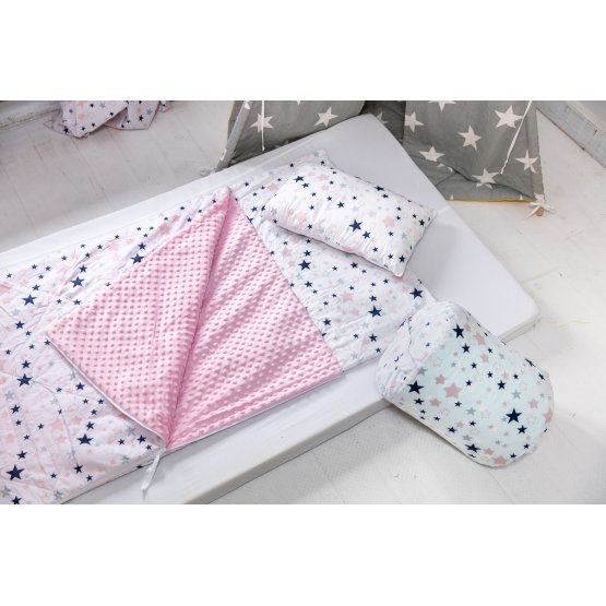 Children's sleeping bag with mat Stars 43