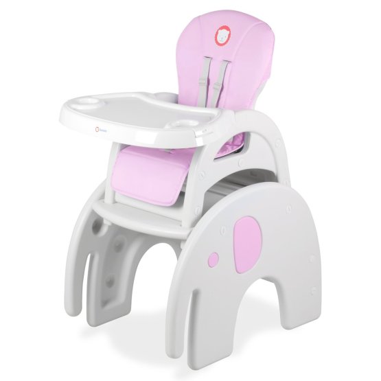 Small children's dining chair LIONELO Eli pink