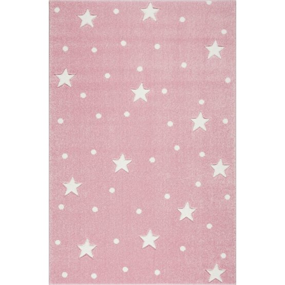 Children's rug HEAVEN pink/ white