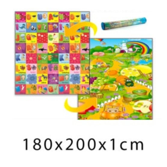 Children's foam rug - Fruitful countryside + ABC 180x200x1 cm