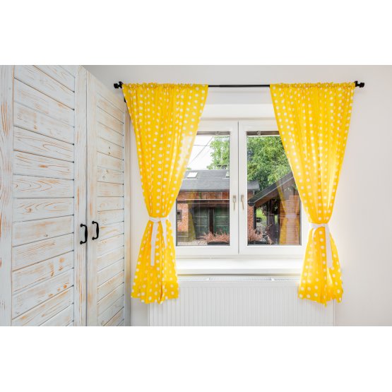 Curtains for children Yellow with dots 101
