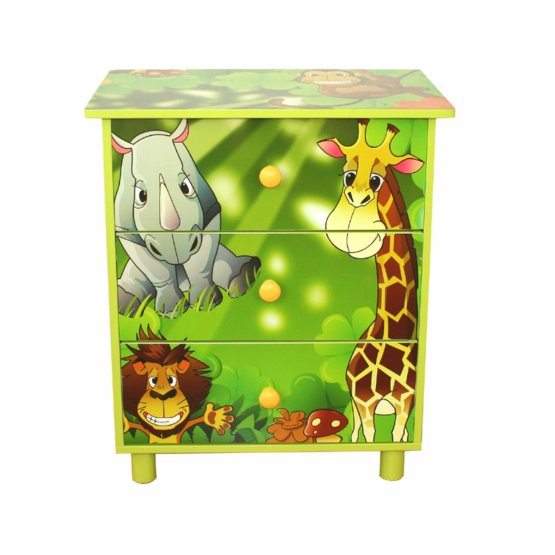Children's chest of drawers Jungle