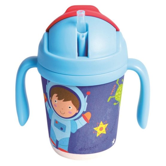 Children's mug with straw Astronaut