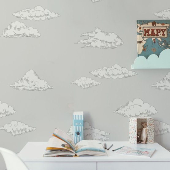 Wallpaper DEKORNIK Clouds - grey