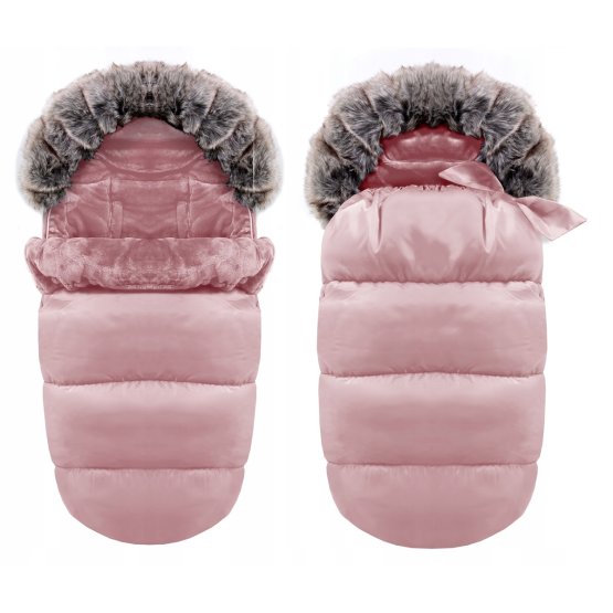 Baby footmuff Lux - pink