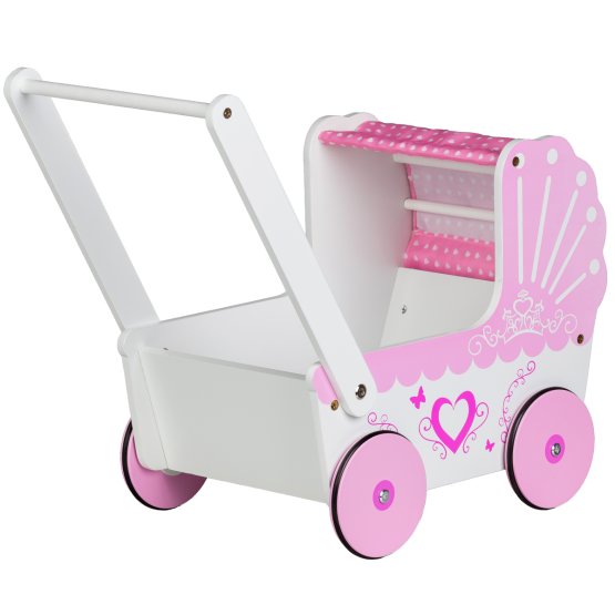 Wooden stroller for dolls Sweetheart