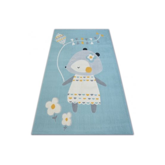 Children's rug Mouse - blue