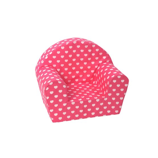 Kids' chair Hearts - pink