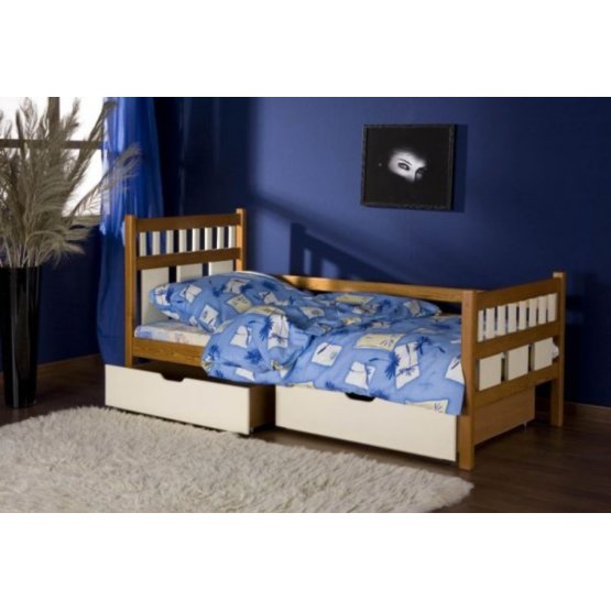 Children's bed Luiza - oak-white