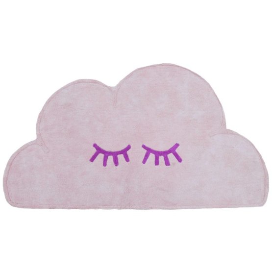 Children's rug cloud - pink