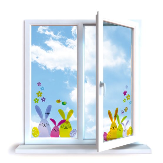 Envelope decoration to window - Easter