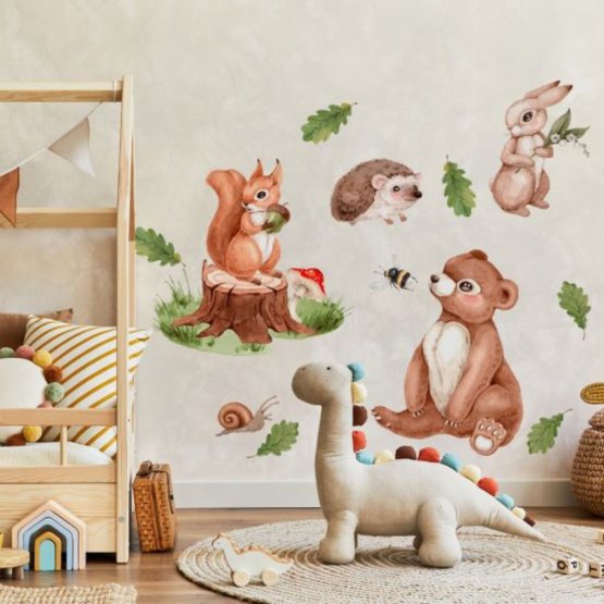 Wall stickers - Forest and his friends XL