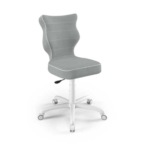Ergonomic desk chair adjusted to a height of 159-188 cm - gray