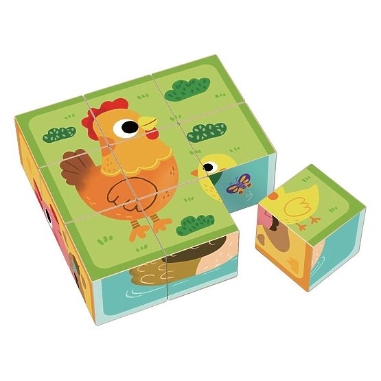 2Kids Toys Wooden Blocks Farm