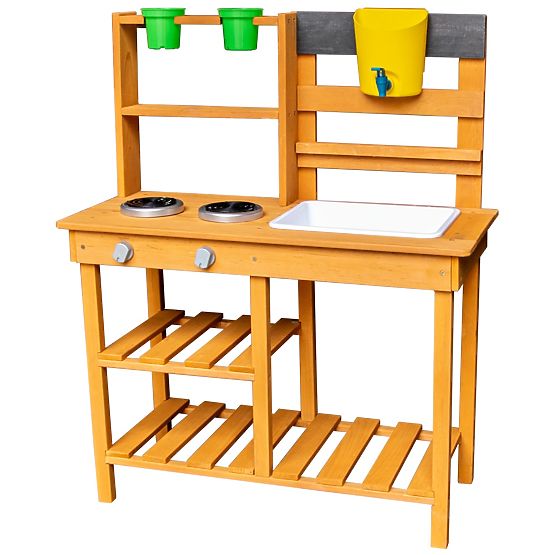 2Kids Toys Wooden Garden Kitchen with Sink
