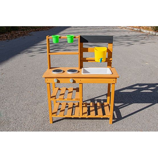 2Kids Toys Wooden Garden Kitchen with Sink
