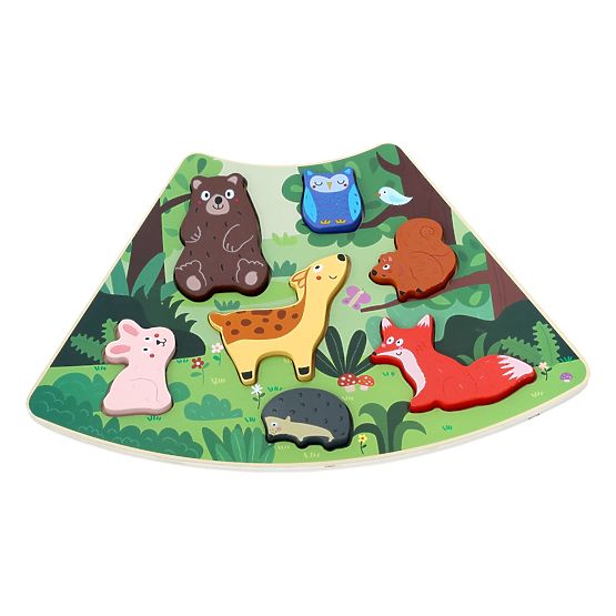 2Kids Toys Wooden Puzzle Connectable Circle 6 in 1