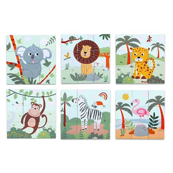 2Kids Toys Wooden Safari Blocks
