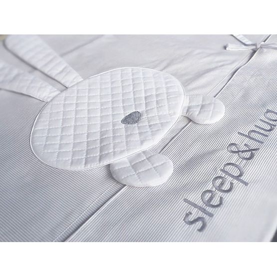 3-Piece Sleep&Hug Baby Cot Bedding Set - Grey