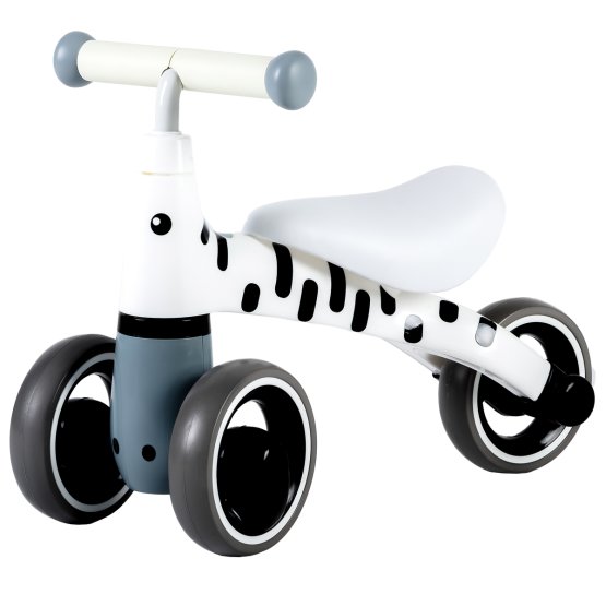 Push bike Mini - white with black strips