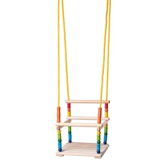 Wooden swing with beads up to 35 kg