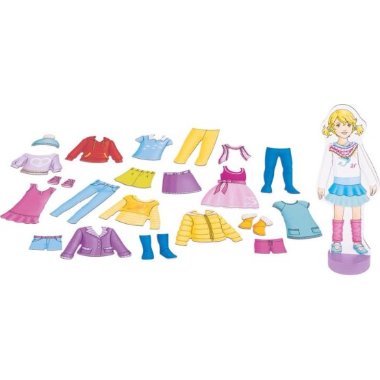 Magnetic puzzle - dressing doll