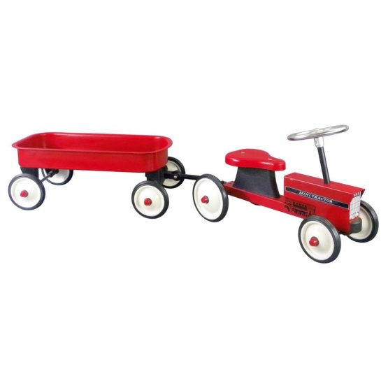 Bouncer Tractor with trailer - red