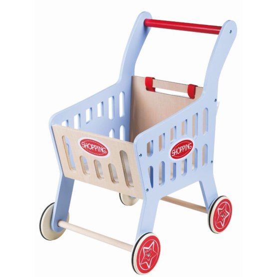 Wooden shopping cart