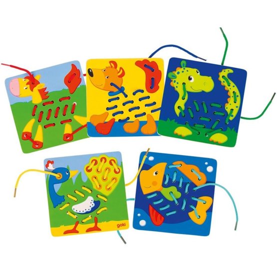 Threading toy - animals 5pcs