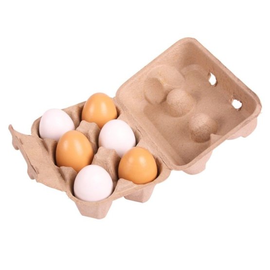Wooden eggs 6 pieces