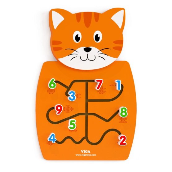 Educational wall toy - Kitten