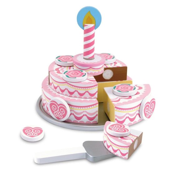 Two-tier birthday cake