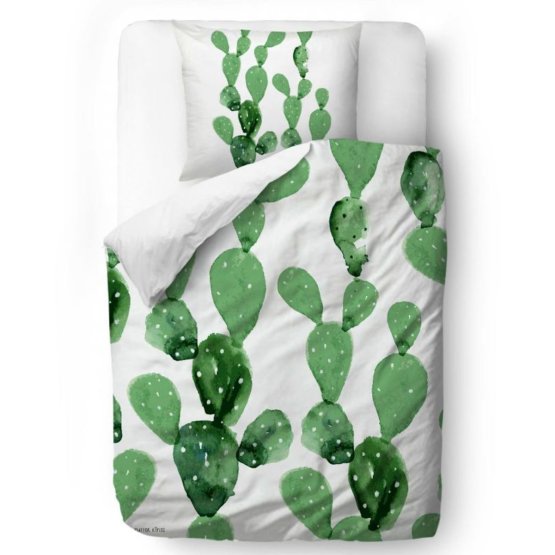 Butter Kings Bed linen Cactuses - blanket 135 x 200 cm pillow: 60 x 50 cm