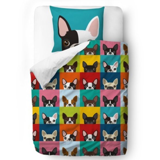 Butter Kings Bed linen Bulldog - multicolor - blanket - 135 x 200 cm pillow: 60 x 50 cm