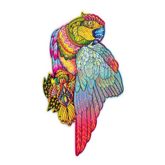 Colorful wooden puzzle - parrot