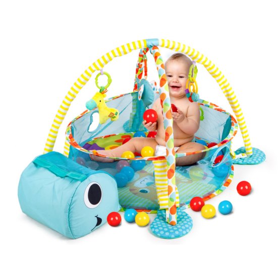 Educational play blanket with balls - Turtle