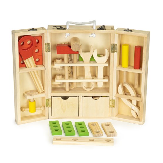 Wooden set of tools for children