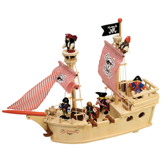 Tidlo Wooden pirate ship