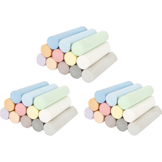 Small Foot Set of large colored chalk 3 packs