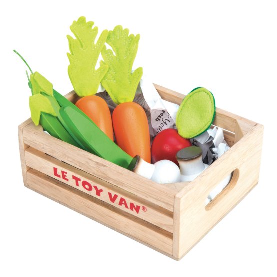 Le Toy Van Crate with vegetables
