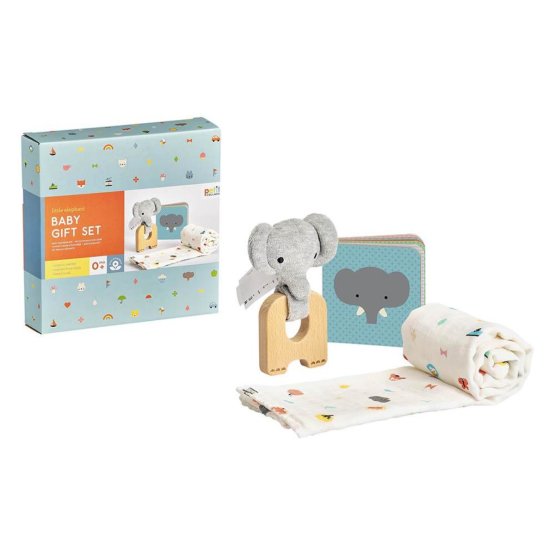 Petit Collage Baby elephant gift set
