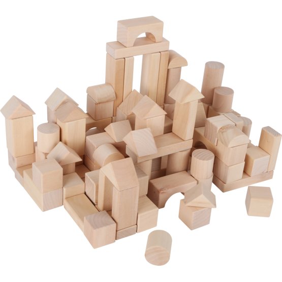 Small Foot Natural wooden cubes 100 pcs