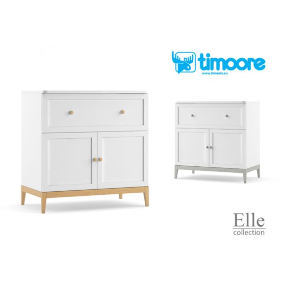 Chest of Drawers doubledoor with socket Elle